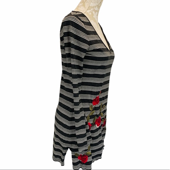 Johnny Was V neck Long Sleeve Tunic Dress SM - Picture 2 of 6